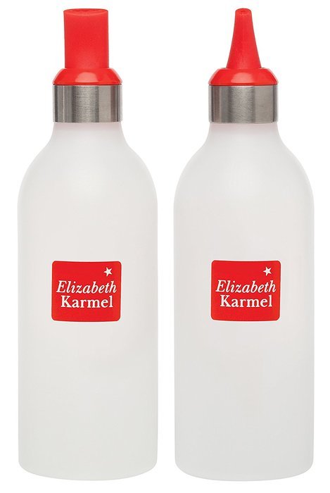 Elizabeth Karmel's Saucy 16-Ounce Squeeze Bottles with Decorator Tips, Set of 2 N3
