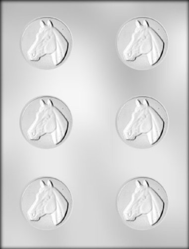 CK Products 2-Inch Circle with Horse Head Chocolate Mold