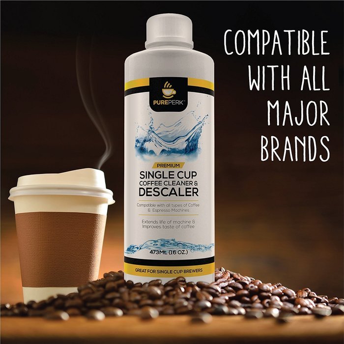 Pure Perk Coffee Machine Cleaner Descaling Solution for All Brands Including Keurig Cuisinart etc N6