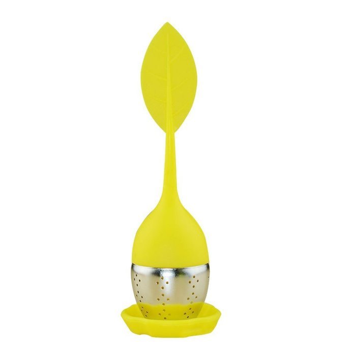 Kaimao Tea Strainer / Tea Infuser Easy to Use and Clean with Silicone Base 6.2(L)x1.8(W)inches---Blue N8
