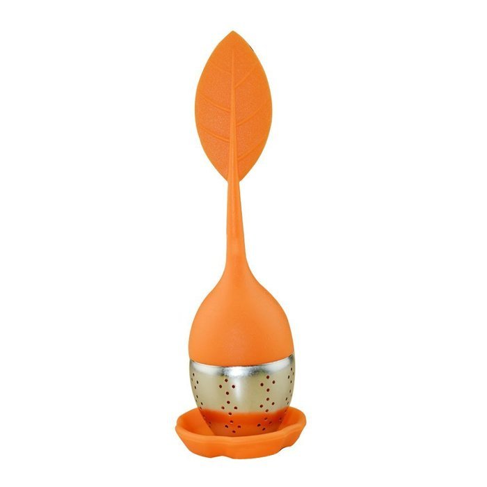 Kaimao Tea Strainer / Tea Infuser Easy to Use and Clean with Silicone Base 6.2(L)x1.8(W)inches---Blue N10