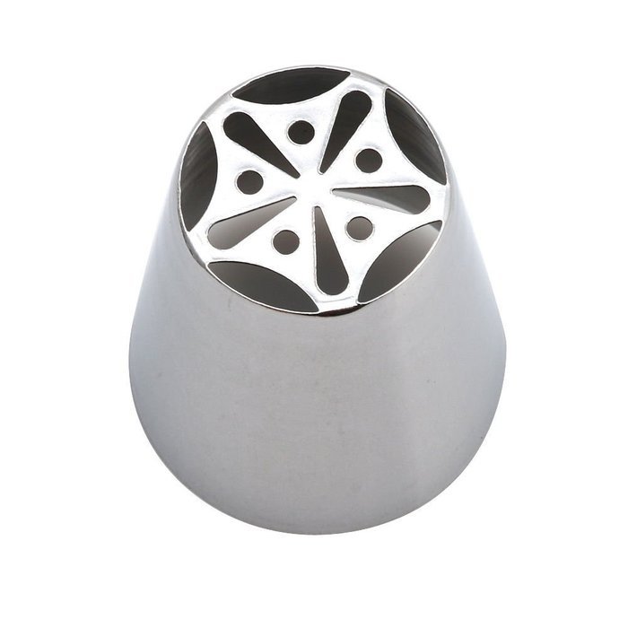 Naturebelle Russian Piping Tips Nozzles,Stainless Steel Cake Sugarcraft Decorating Tool Kit N4