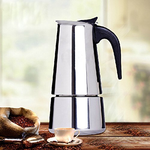 "800ml Stainless Steel Glass Teapot Cafetiere French Coffee Tea Filter Press Plunger" shopping N2
