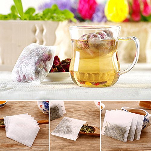BUYITNOW Tea Bags Creative Folding Corn Fibers Tea Leaves Scented Filter Bag Pack of 100