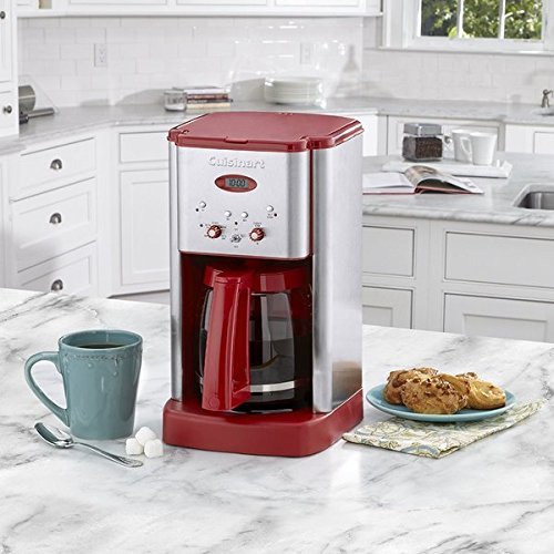 Cuisinart DCC1200R Brew Central 12-Cup Programmable Coffeemaker, Red