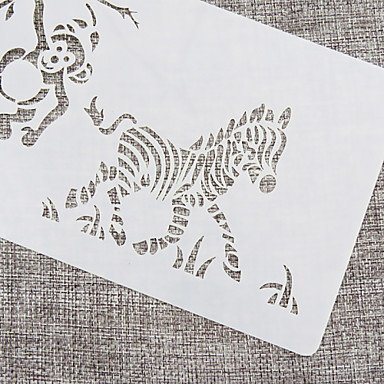 Y&XL&H Jungle Animals Cake Stencil Side, Cake Side Stencil, Stencil for Cake Decorating, Wall Decorating Stencil, N2