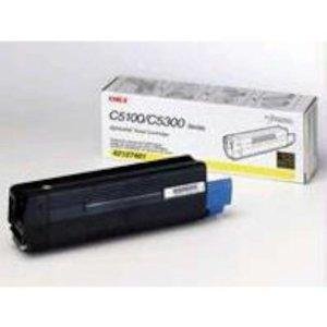 Oki - Yellow - Original - Toner Cartridge - For C5100n, 5150N, 5200N, 5300Dn, 5300N, 5400, 5400Dn, 5400Dtn, 5400N...