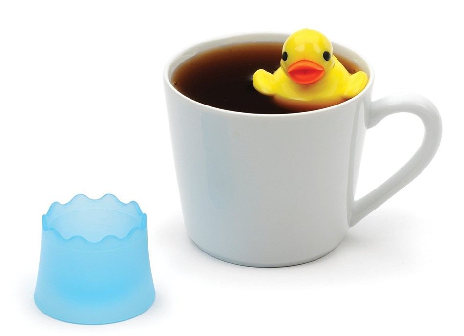 Just Ducky Floating Duck Stainless Steel Mesh 2" Loose Tea Infuser Drip Cup N3