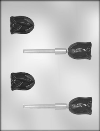 CK Products 1-3/4-Inch 3-D Long-Stemmed Rose Sucker Chocolate Mold