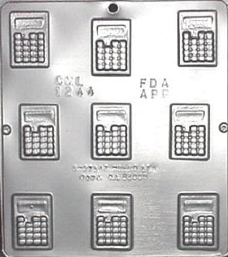 Calculator Small Pieces Chocolate Candy Mold 1244