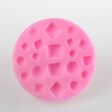 Y&XL&H Button Gem Shaped Fondant Cake Chocolate Silicone Mold Mould,Decoration Tools Bakeware N6