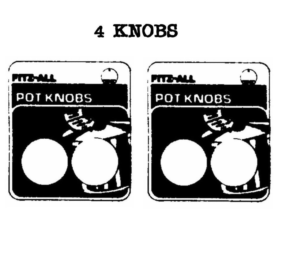 Fitz-All Set of 2 Replacement Pot Knobs with Finger Guards N2