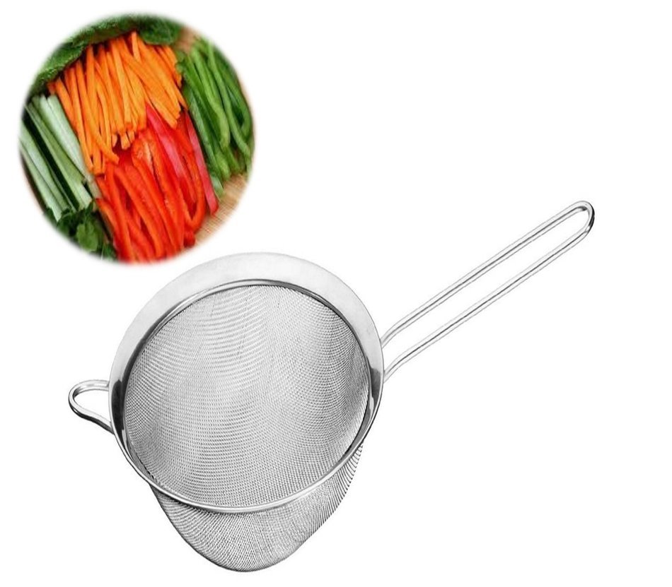 Durable Very Fine Mesh Food Tea Strainer Stainless Steel Sturdy Anti-rust Colander with Solid Handle for Pasta... N5