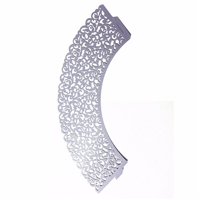 Sharing Star 100 Pieces Filigree Artistic Muffin Case Cupcake Paper Cup Liner Little Vine Lace Laser Cupcake Wrappers... N30