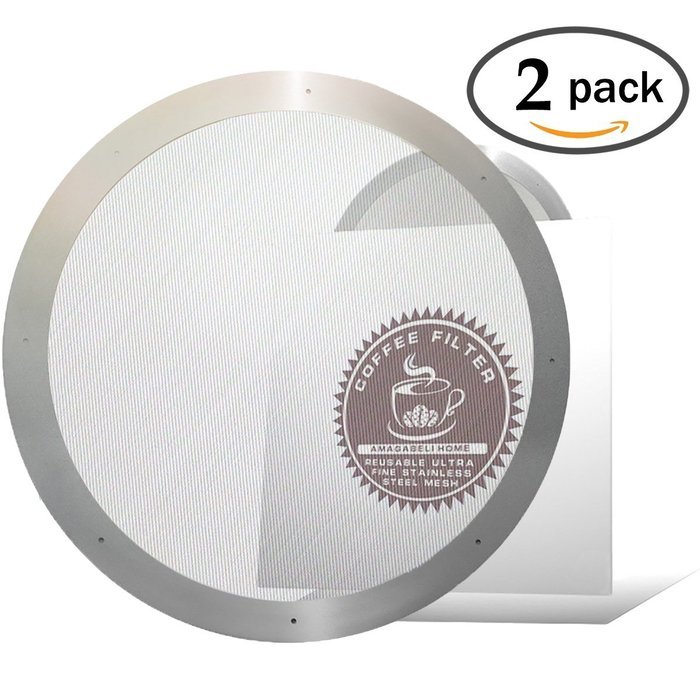 2 Amagabeli Home 304GLWP001 Ultra Fine Reusable Stainless Steel Mesh Aeropress Coffee Filter N2