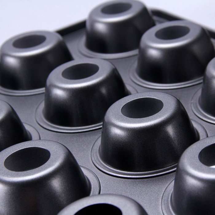 Cimostar Carbon Steel Mini Cheesecake Pan 12 Cavity N3