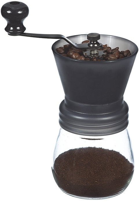 GROSCHE Bremen Adjustable Ceramic Conical Burr Manual Coffee Grinder (Black) N7