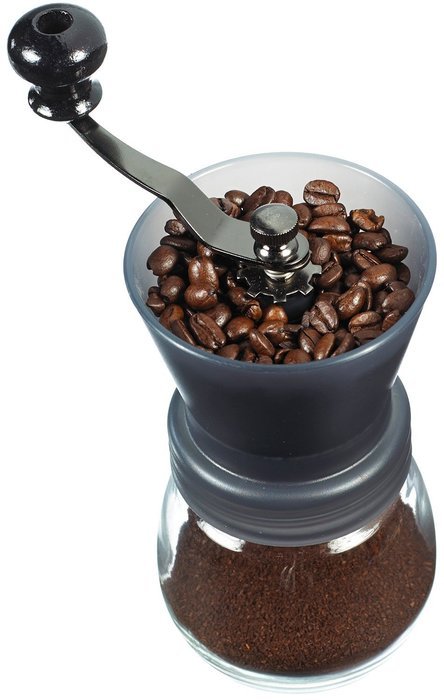 GROSCHE Bremen Adjustable Ceramic Conical Burr Manual Coffee Grinder (Black) N8