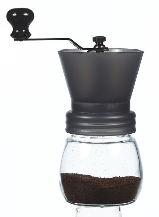 GROSCHE Bremen Adjustable Ceramic Conical Burr Manual Coffee Grinder (Black) N9