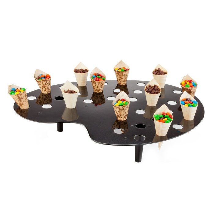 Palette Display Stand for Mini Cones Clear 35 Slots 4 Count Box N2