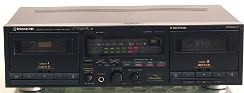 Pioneer CT-W530R Synchro Recording Stereo Dual Double Cassette Tape Deck With Dolby NR - Complete with AV cables... N4