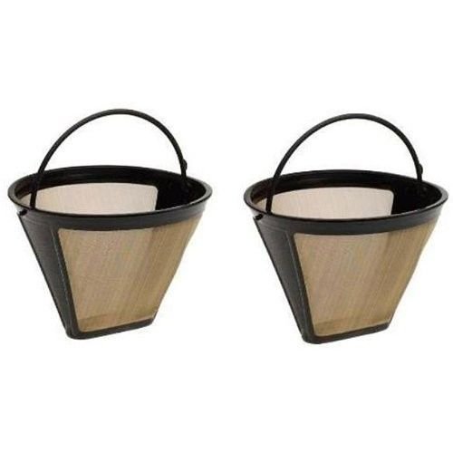Medelco GF214CB #4 Cone Permanent Golden Coffee Filter 2 pack
