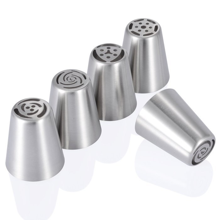 BlueFire&reg; 12pcs/Set Russian Piping Tips With High Quality Stainless Steel, Cake Cupcake Pastry Icing Frosting... N3