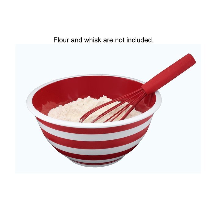 3qt Striped Melamine Batter Bowl (Green)