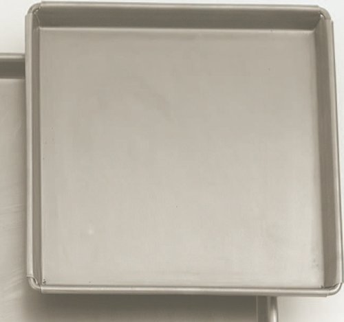 Allied Metal B1515 Sicilian Style Steel Pizza Pan, Tapered Design, 15 by 15 by 1-Inch