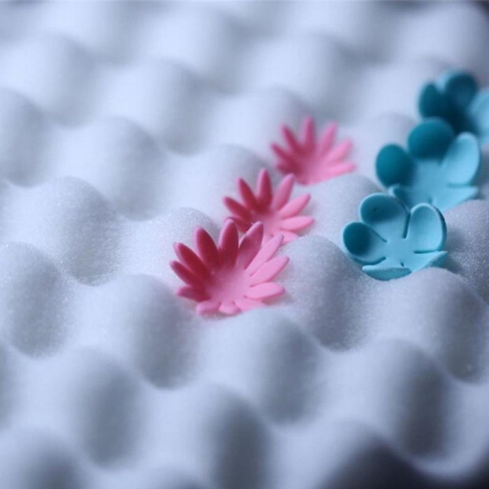Genenic 2Pcs DIY Sugarcraft Fondant Cake Decorating Foam Pad Sponge Mats Dry Flower N2