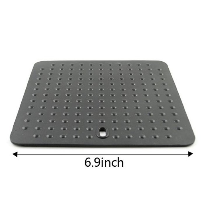 IC ICLOVER 4PCS High Quality Black food Grade Silicone Dot Trivet, Hot Pads Trivet Mats --Non-toxic Silicone Mat... N5