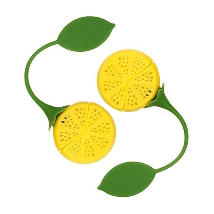 PYRUS Tea Infuser Silicone Tea Strainers Lemon Shape for Loose Leaf Tea(2PACK) N4