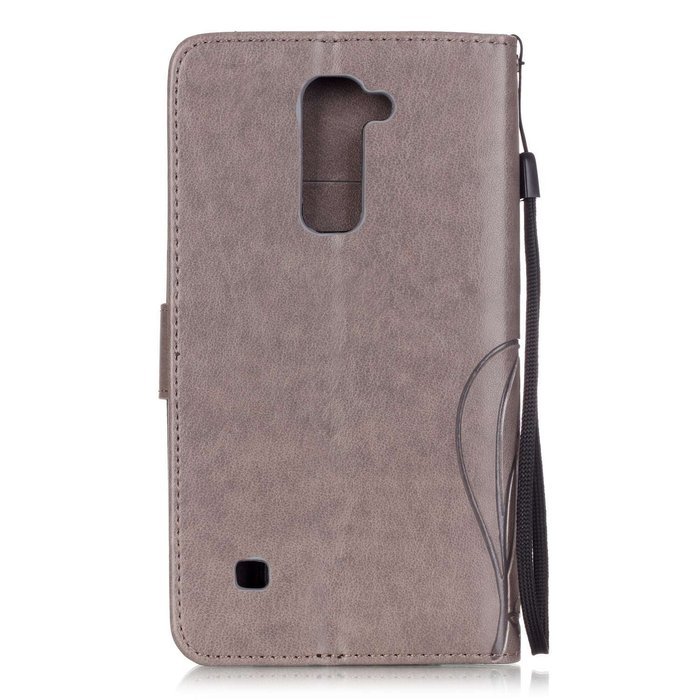 LG Stylus 2 Case,LG G Stylo 2 Case,PHEZEN Bling Rhinestone Diamond Embossed Flower Butterfly PU Leather Wallet... N16