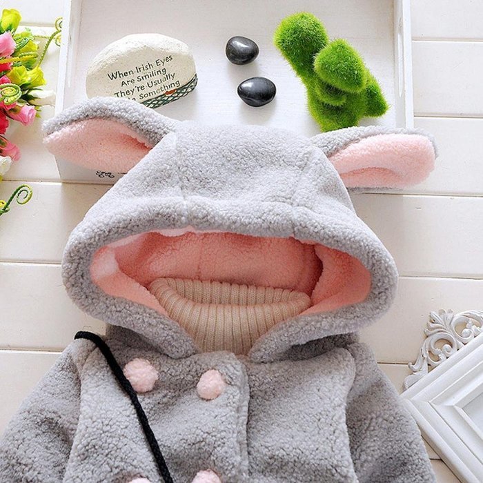 Jackets ,BeautyVan Baby Infant Girls Fur Winter Warm Hooded Coat Cloak Jacket Thick Warm Clothes (18M, Pink) N12