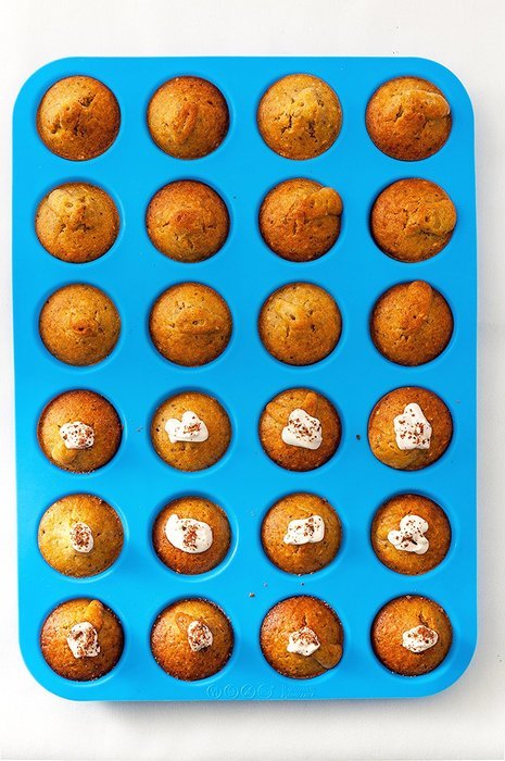 Silicone Mini Muffin & Cupcake Pan - 24 Cups Pink Mold & Baking Tray- Reusable, Non-Stick Bakeware - Heat Resistant... N3