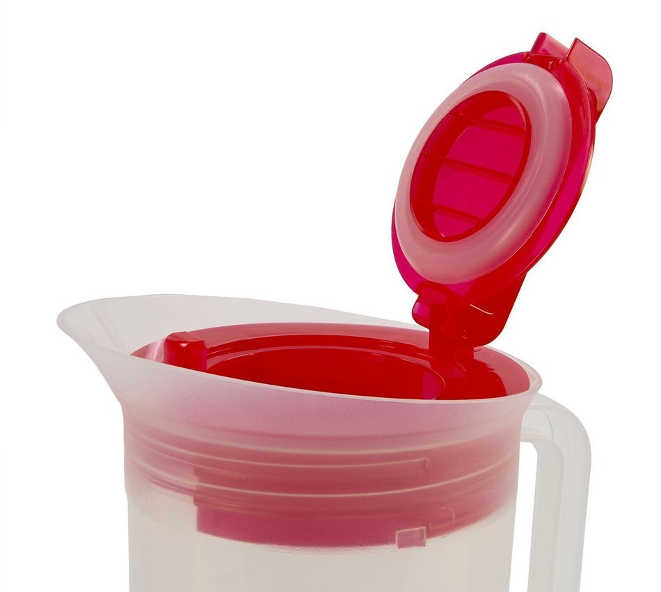 Shake & Infuse Red Pitcher w/ Tube, 96 Fluid Ounces (3 Quarts) by Pride Of India N3