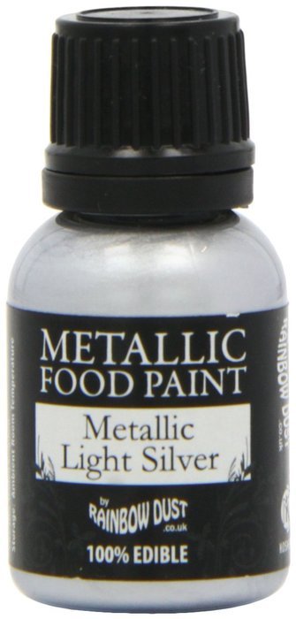 1 X Silver Food Paint N5
