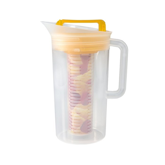 Shake & Infuse Red Pitcher w/ Tube, 96 Fluid Ounces (3 Quarts) by Pride Of India N6