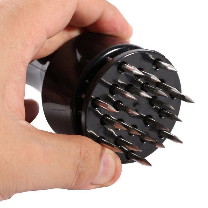Peyan Kitchen Tools Professional Meat Tenderizer Needle With 21 Stainless Steel Spikes Kitchen Utensils N12