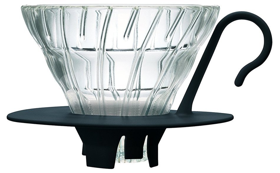Hario VDGN-02B V60 New Glass Coffee Dripper 02, Black N7