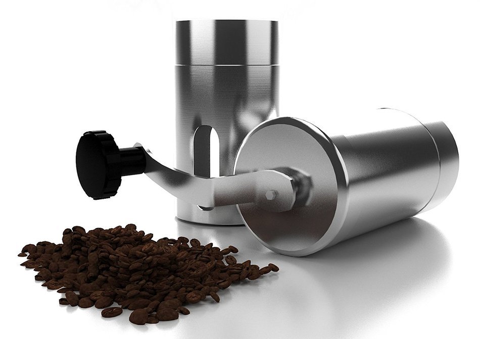 The Mibia Manual Coffee Grinder- Superior Burr Design for Consistently Brewing Espresso, Pour Over, French Press... N4