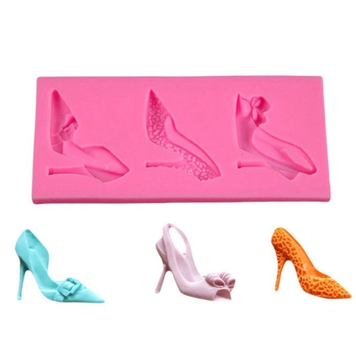 BleuMoo High Heel Shoes Silicone Fondant Mould Cake Decorating Chocolate Baking Mold DIY N8
