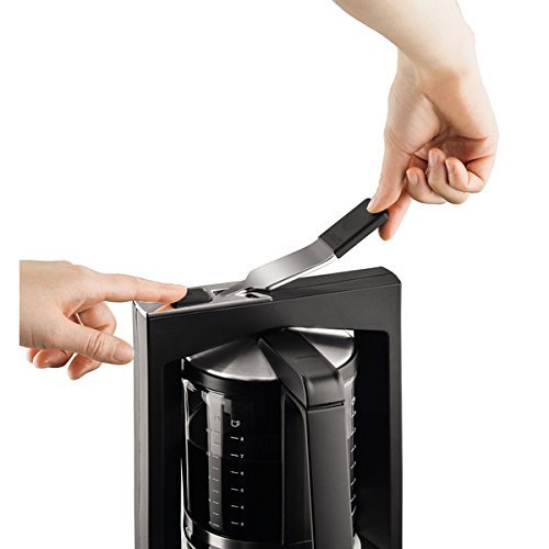 KRUPS KM468950 Matte Black 10-Cup 850-watts Auto Shut Off Moka Brewer Filter Coffee Maker with Permanent Filter N5