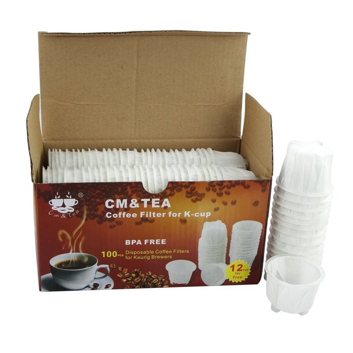 Cm&tea Paper Coffee Filter for K-cup (100 Count) N2