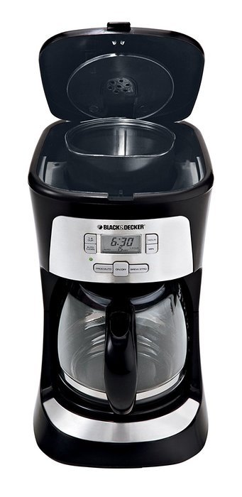 BLACK+DECKER 12-Cup Programmable Coffee Maker, Black N2