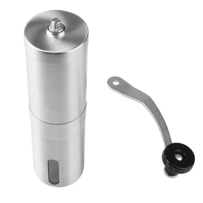 Burr Coffee Grinder, Kicode Hand Coffee Mill with Stainless-Steel Design, Adjustable Fineness Setting, 30g Capacity N3