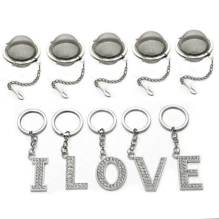 Loving Gift Tea Strainer Infuser Filters Stainless Steel Locking Spice Mesh Herbal Interval Diffuser Ball Cooking... N3