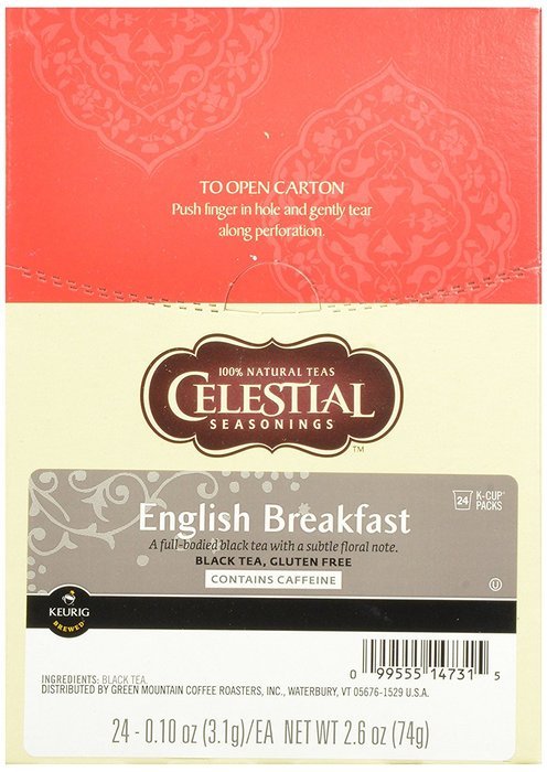 Celestial Seasonings Lemon Zinger Herbal Tea, K-Cup Portion Pack for Keurig K-Cup Brewers, 24-Count N59
