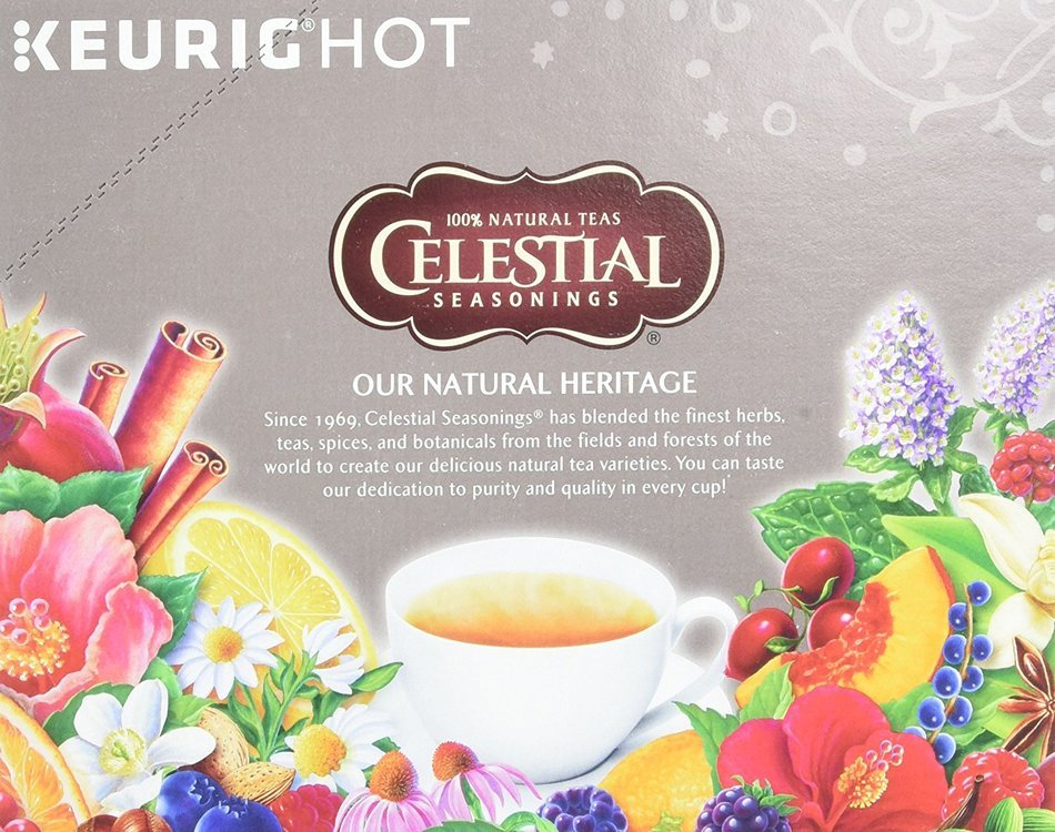 Celestial Seasonings Lemon Zinger Herbal Tea, K-Cup Portion Pack for Keurig K-Cup Brewers, 24-Count N60
