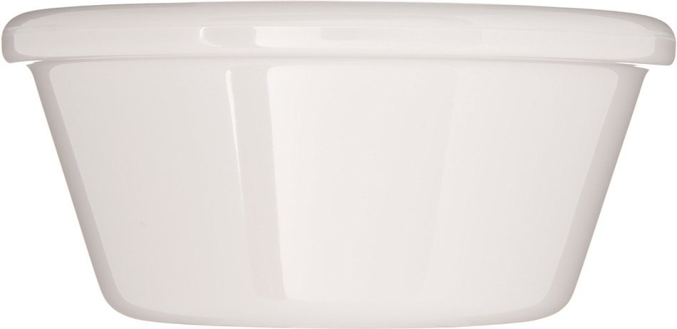 Carlisle 4312642 SAN Smooth Ramekin, 6-oz. Capacity, 1.80 x 3.90", Bone (Case of 48) N2